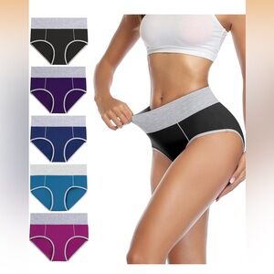 WIRARPA™️ Cotton High Waist Stretch Briefs 5pk
